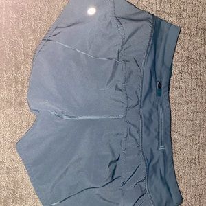 lululemon speed up shorts in army green size 6 inseam is 2.5